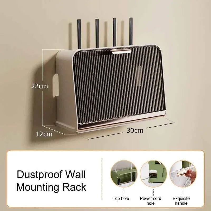 Wall-mounted WiFi Router Shelf for Space-Saving Convenience - Clarify.pk