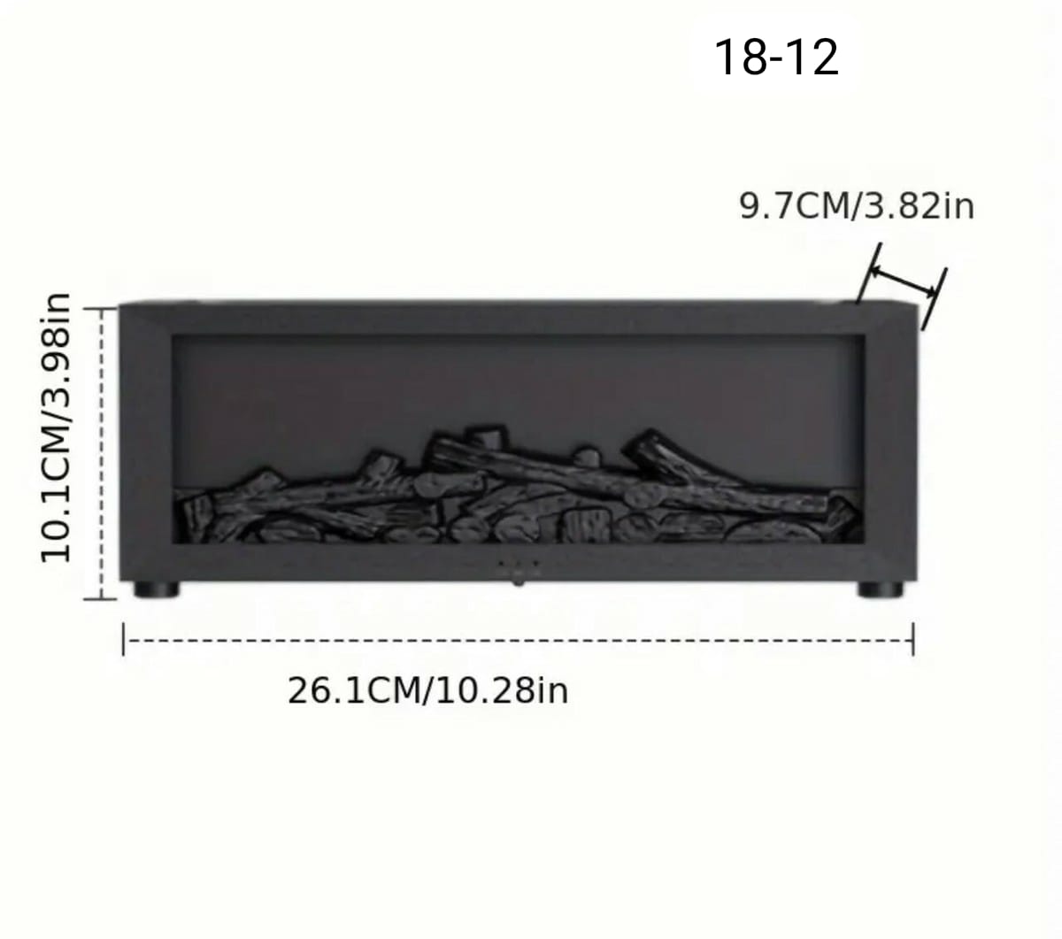 The Hearthstone: 3D LED Fireplace Flame Diffuser ZZ