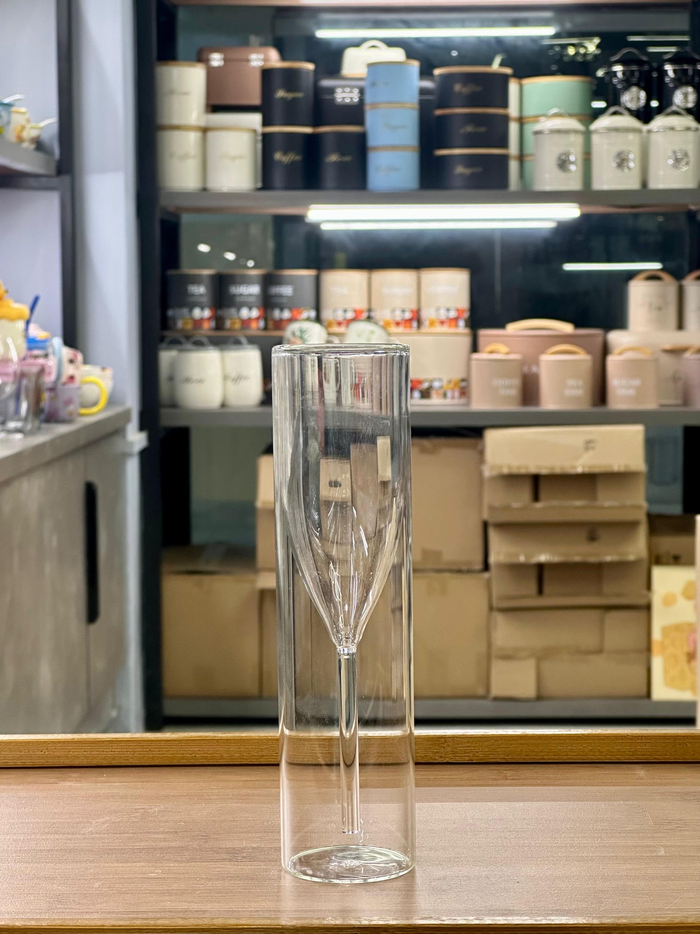 Aesthetic Double-Wall Flute Glass