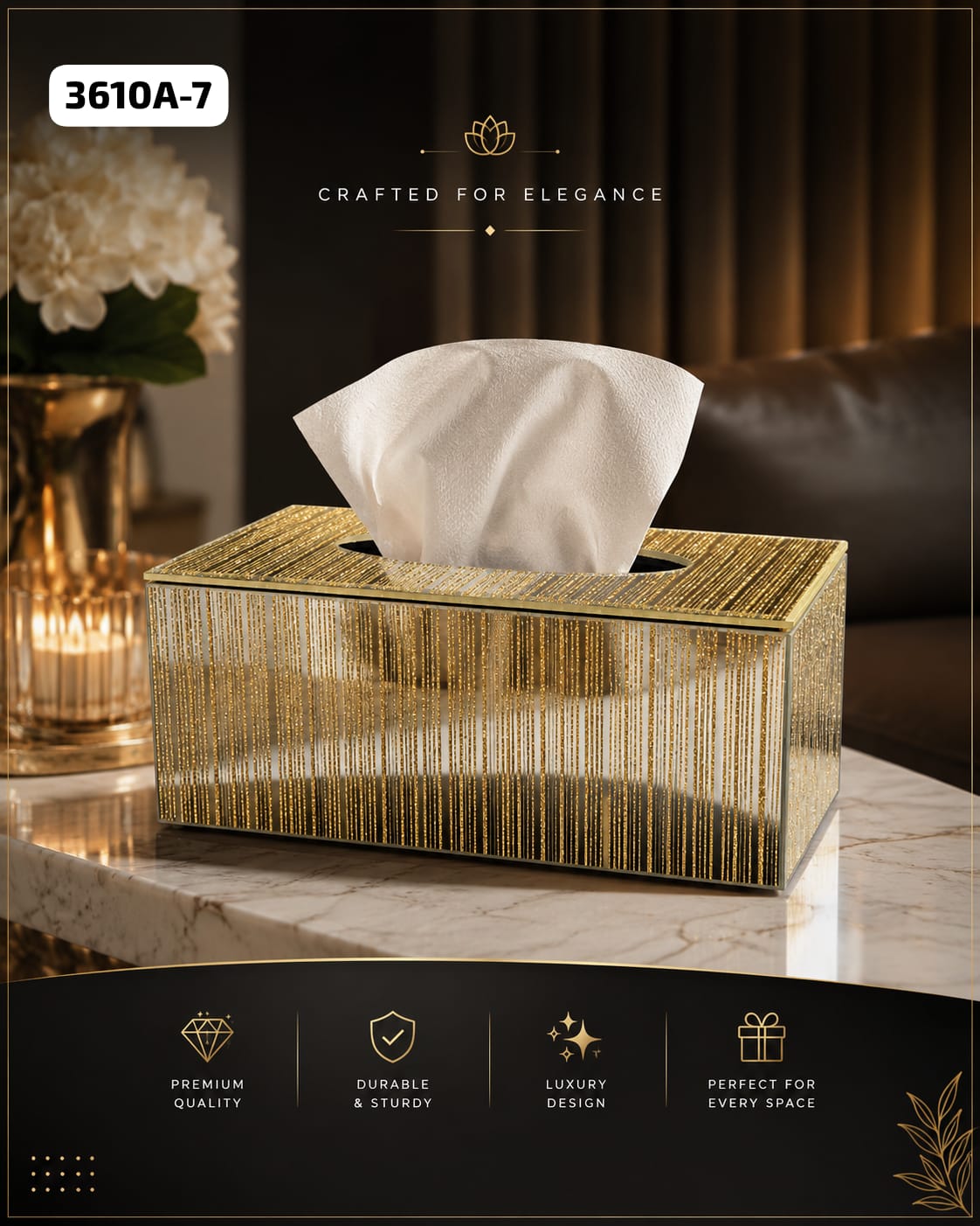 Sparkle Majestic Tissue Dispenser