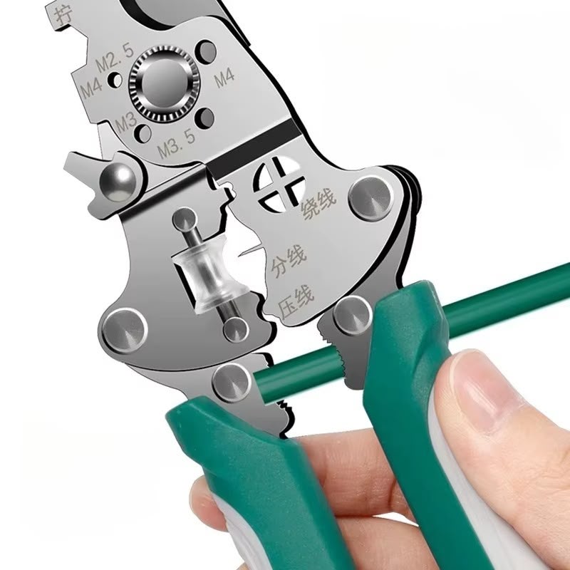6-in-1 Folding Electrical Tester Screwdriver & Wire Stripper