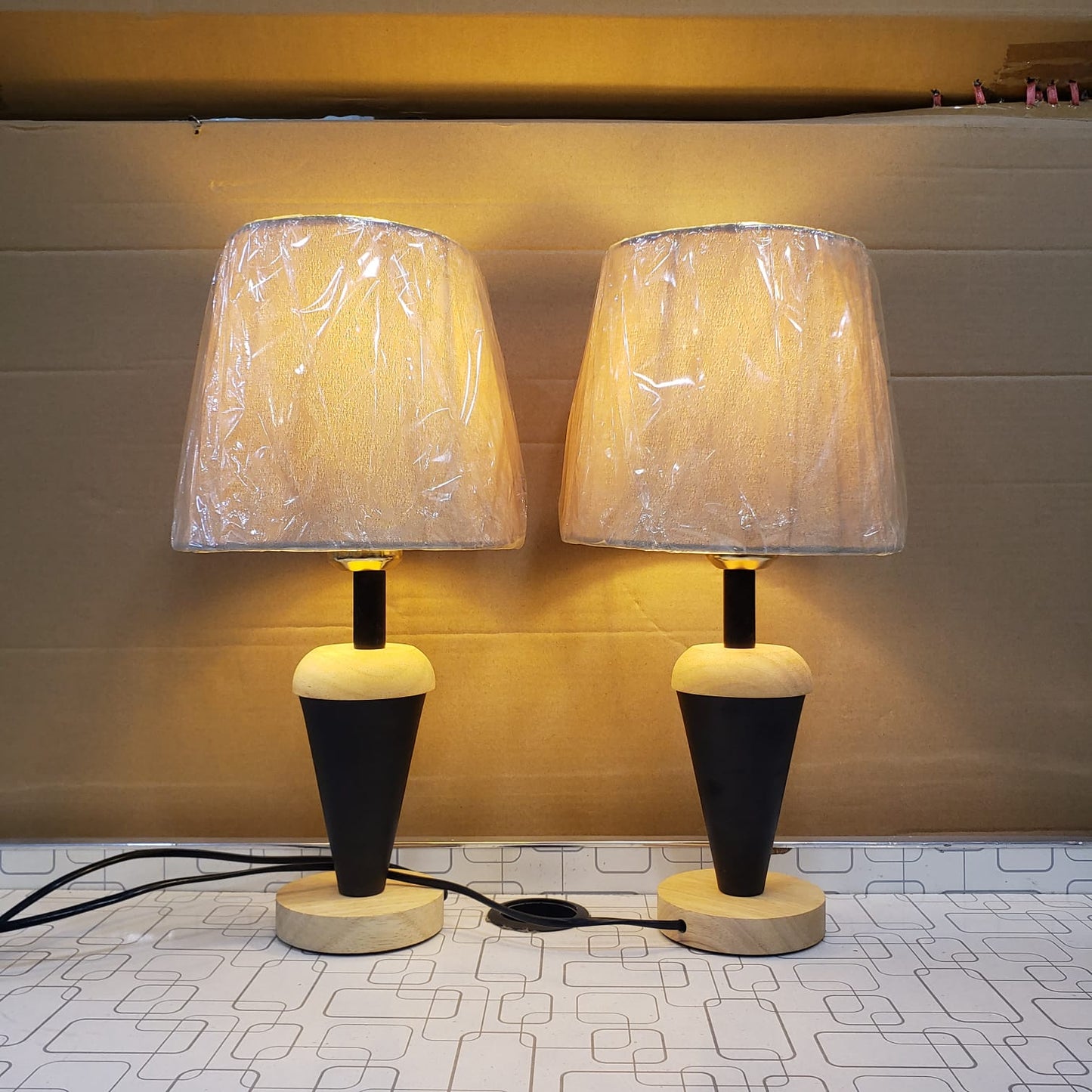 Modern Nordic Wooden Table Lamp - Bedside & Desk Accent Lighting (each)