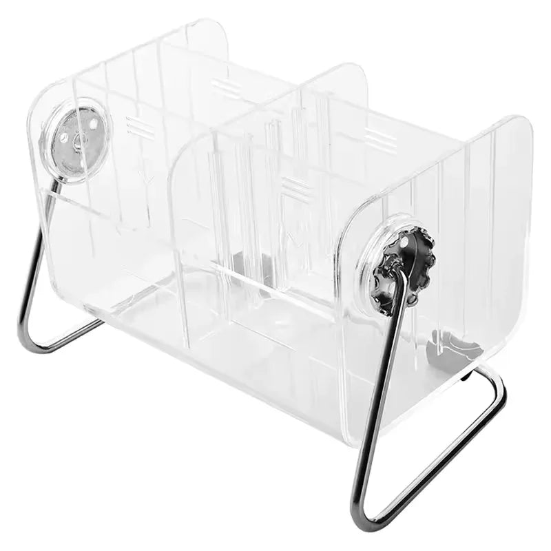 Acrylic Remote Control Holder with Multiple Compartments - Clarify.pk