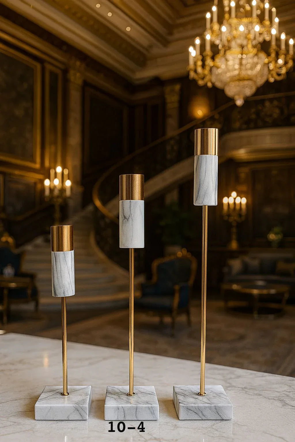 Luxury 3pcs Marble Candle Holders – Elegant Home Decor - Clarify.pk