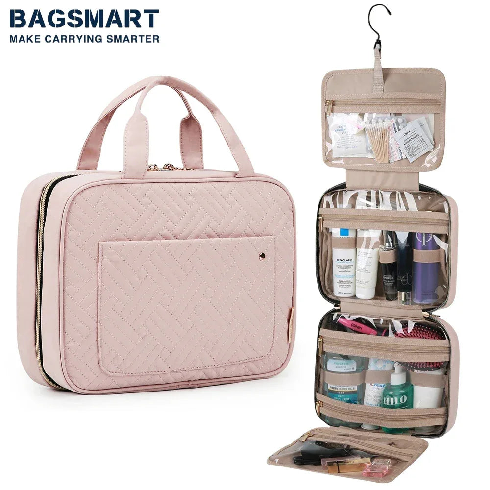 Hanging Toiletry Bag for Travel - Compact & Durable - Clarify.pk