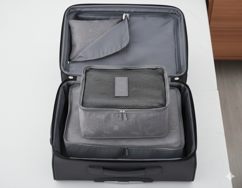 6-Piece Modular Luggage Packing Cube Set