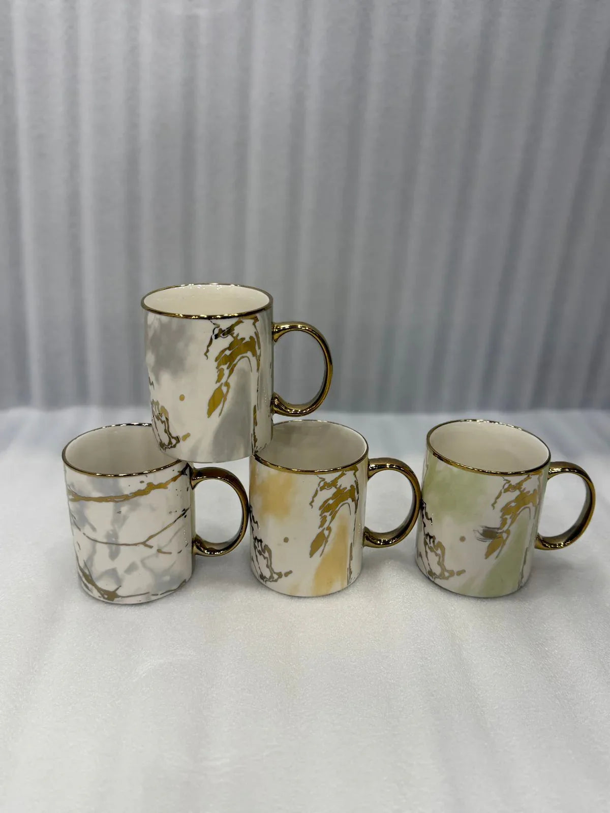 Modern Marble Pattern Mug – Luxury Ceramic Coffee Cup (Each) - Clarify.pk