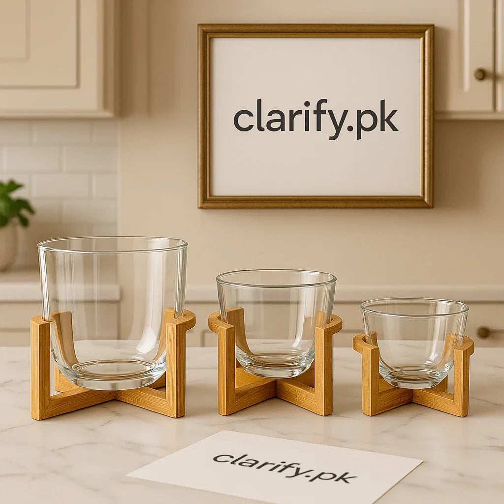 Glass Bowl with Stand – Elegant Display & Serving - Clarify.pk