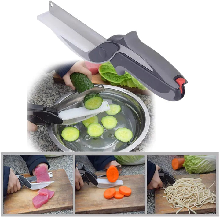 2-in-1 Clever Cutter Knife & Cutting Board