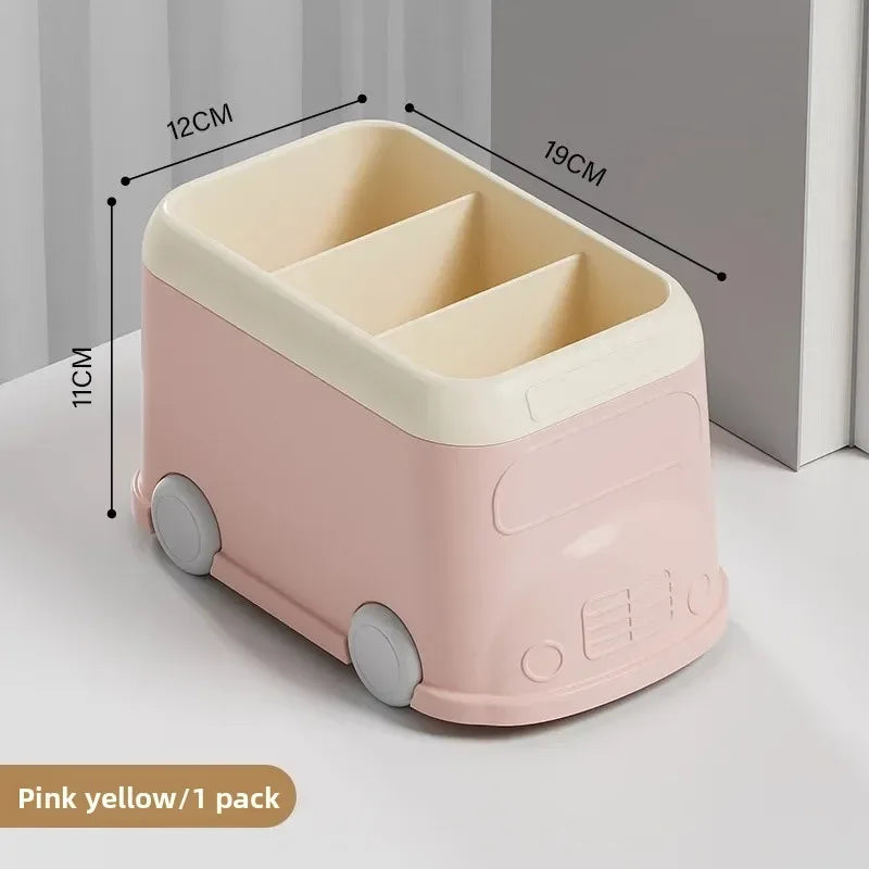 Creative Desktop Pen Holder in Fun Bus Design