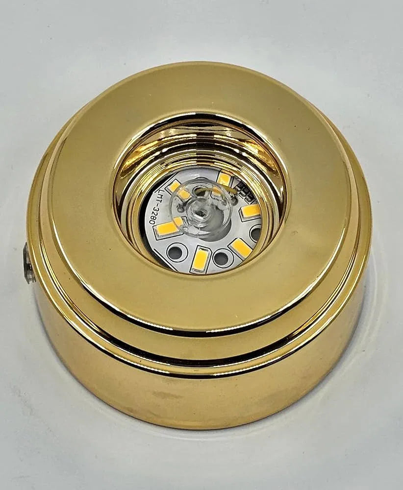 Crystal Ball Lamp with Elegant Gold Base - Clarify.pk