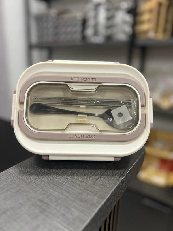 2-Compartment Bento Lunch Box – Leak-Proof Meal Prep Container MJ