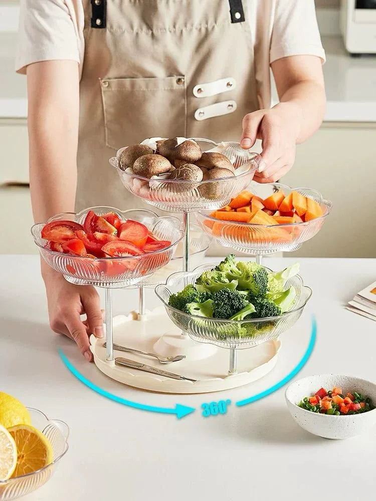 5-Head Starving Fruit Basket – Modern Kitchen Organizer - Clarify.pk