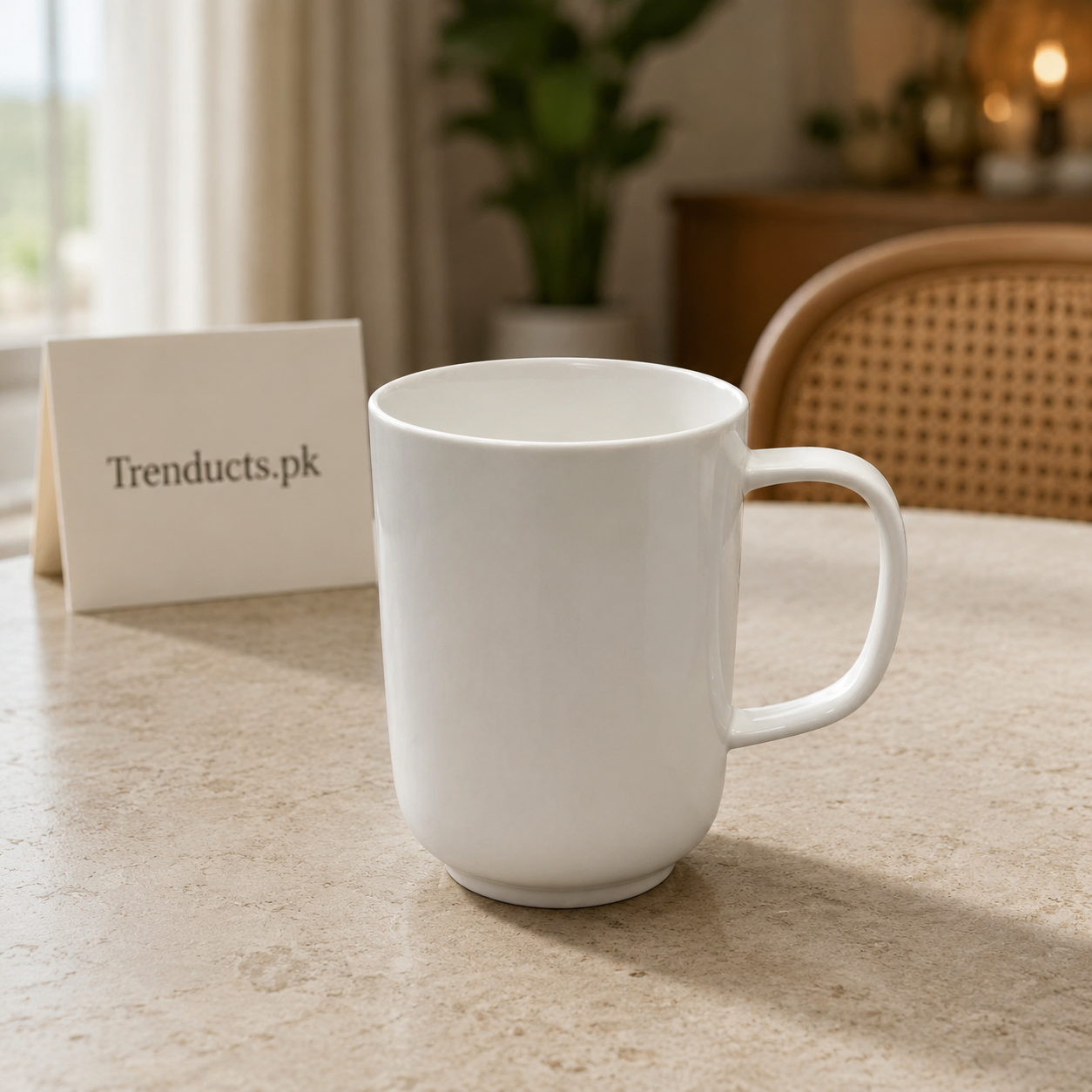 Danny Home Square Handle White Mug - 300ml