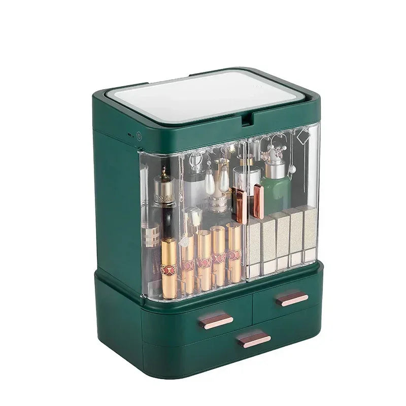 Desktop Cosmetic Storage Box Without Mirror - Clarify.pk