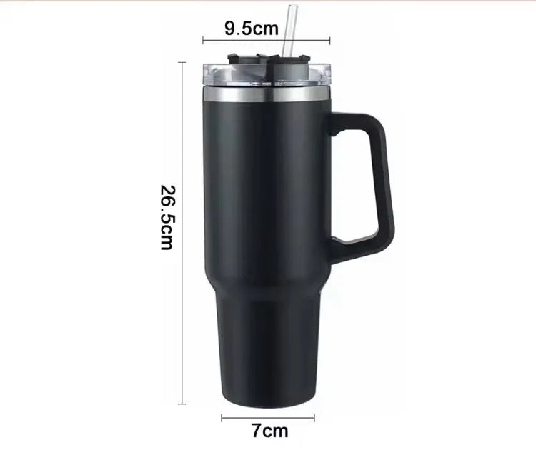 Double Wall Vacuum Tumbler with Handle - Clarify.pk