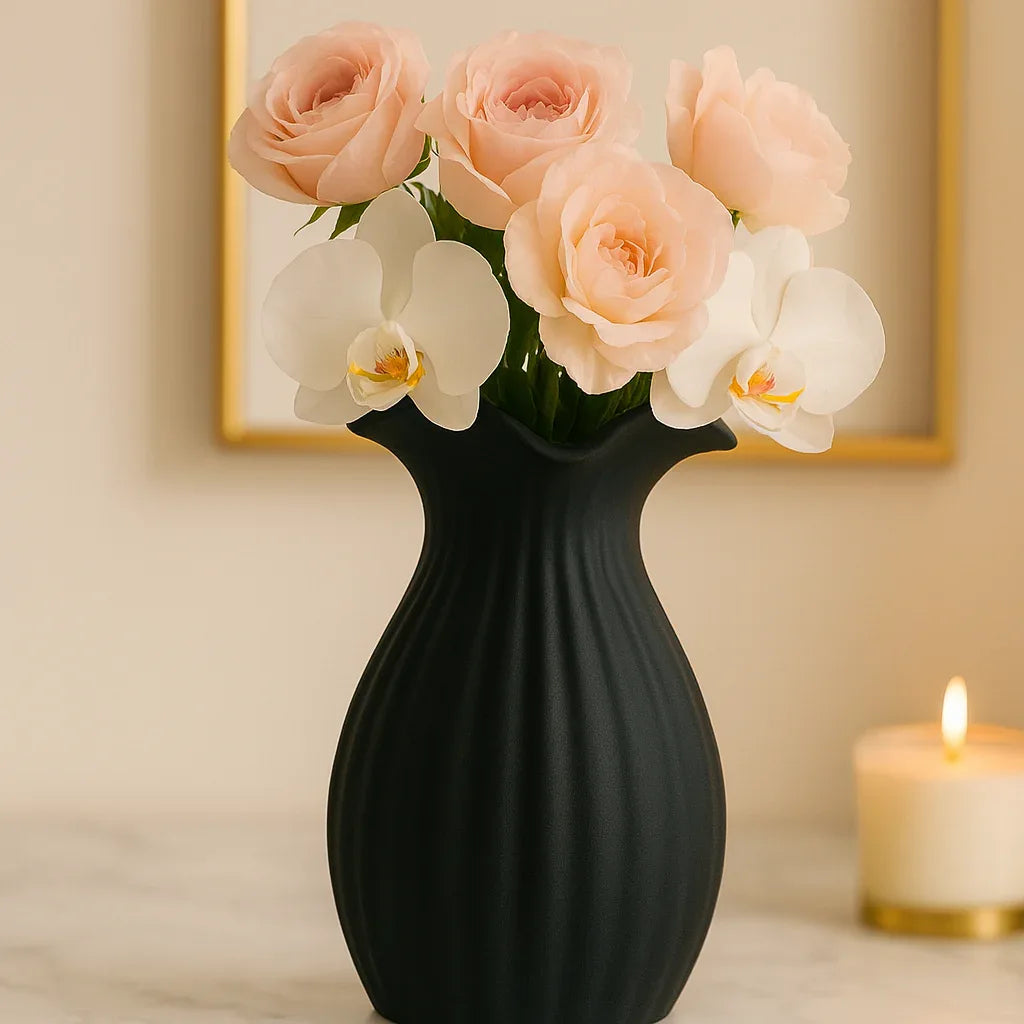 Modern Flower Vase – Stylish Decorative Accent for Living Spaces - Clarify.pk