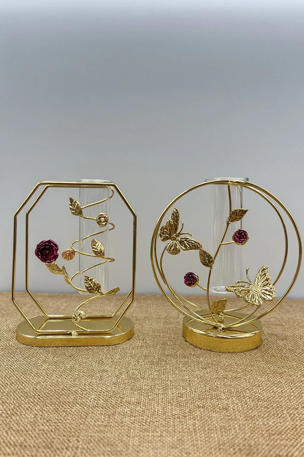 Metal Golden Candle Stand – Elegant Home Décor - Clarify.pk