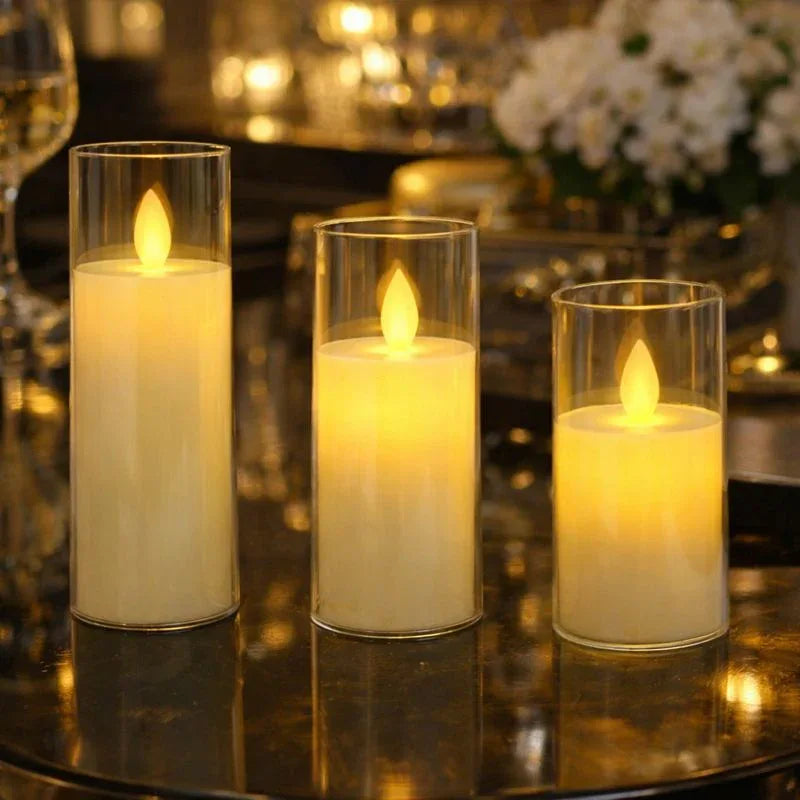Luxury LED Flameless Candles – Warm Light - Clarify.pk