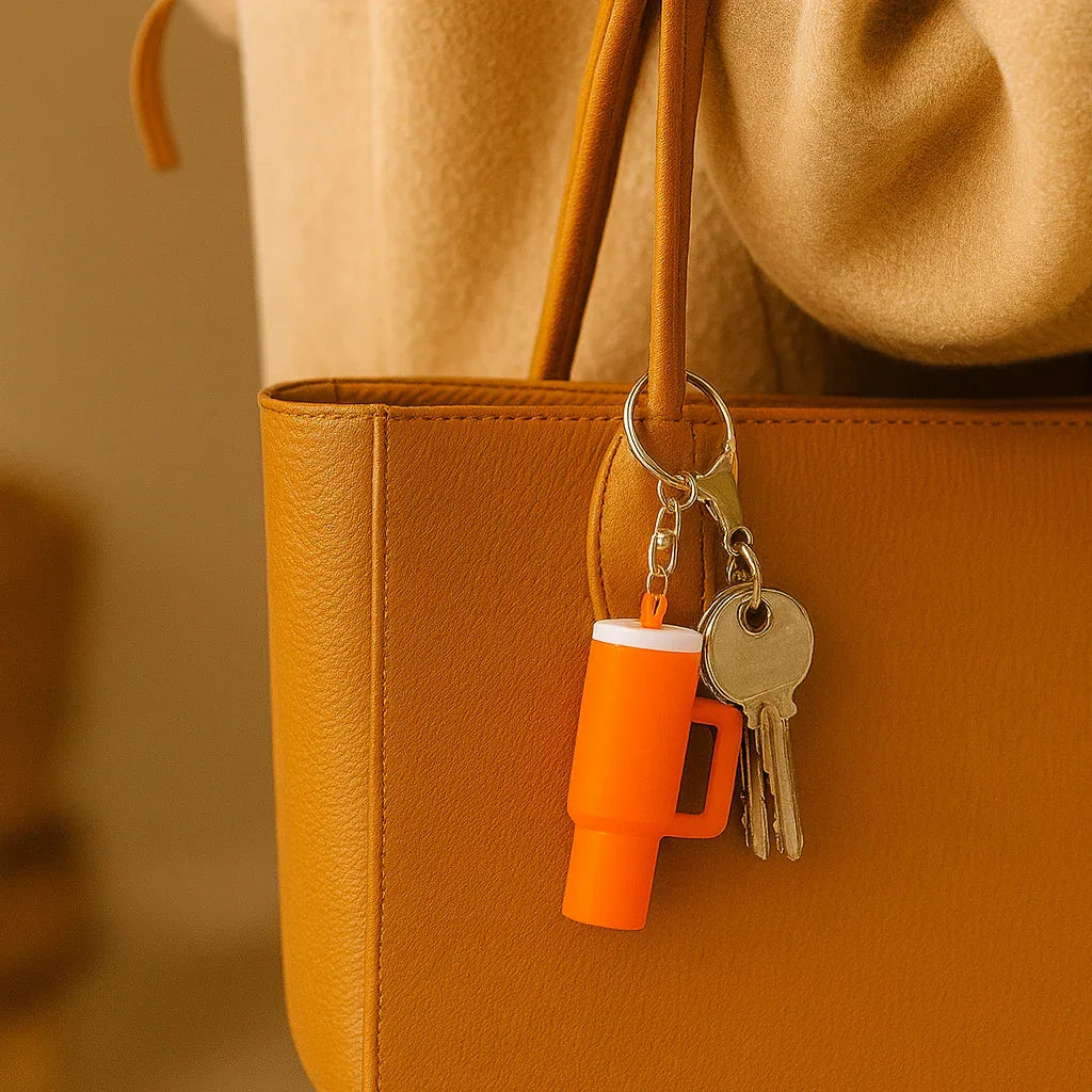 Tumbler Keychain – Mini Cup Charm for Bags & Keys (Random) - Clarify.pk