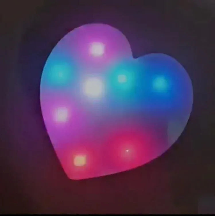 Heart Shaped LED Lamp – Decorative Light Base - Clarify.pk
