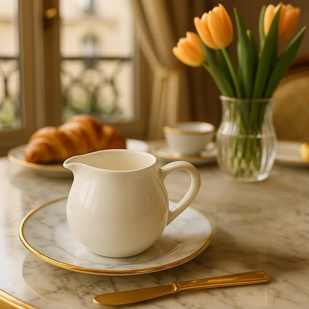 Elegant Porcelain Milk Jug for Kitchen (330ml) - Clarify.pk