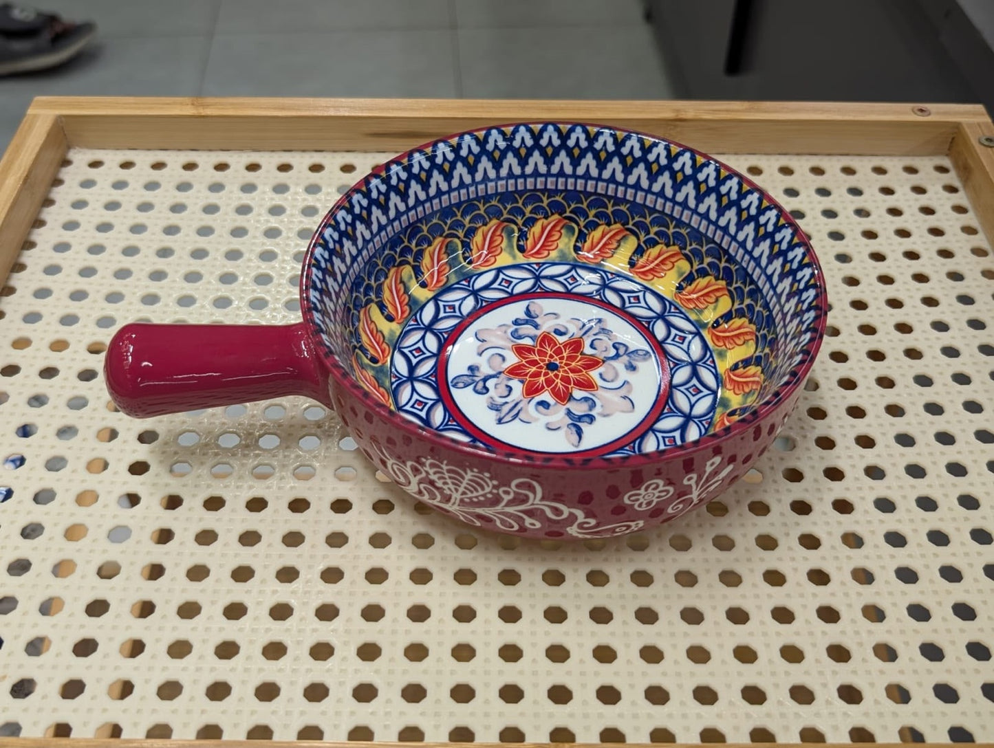 Kashgar Traditional Handled Ramen Bowl