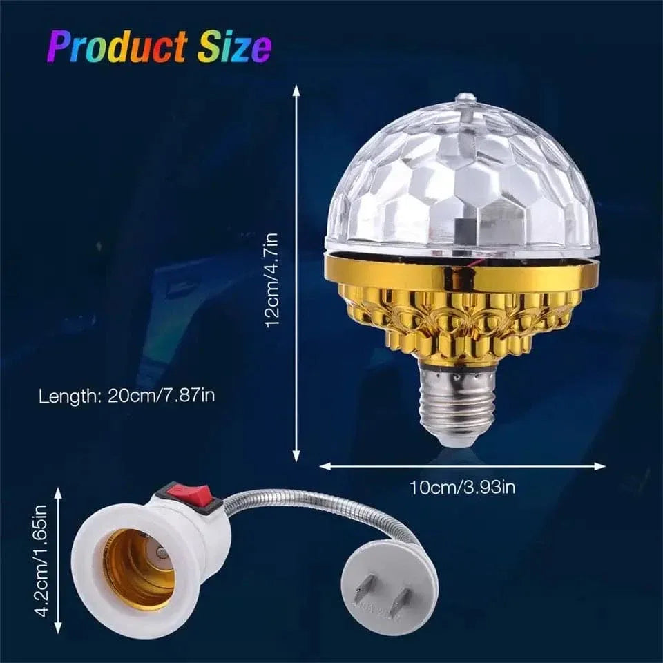 LED Rotating Disco Ball Light with Flexible Plug - Clarify.pk