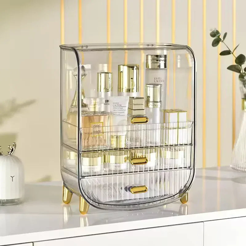 Luxury Makeup Storage Box with Drawers - Clarify.pk