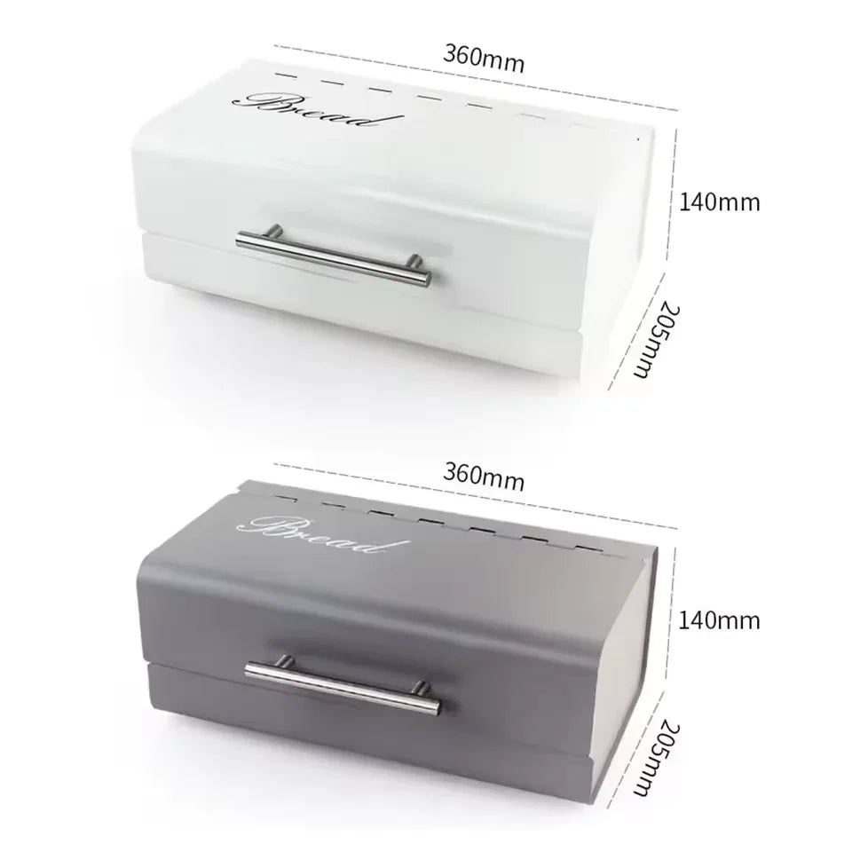 Luxury Metal Bread Box Storage Case - Clarify.pk