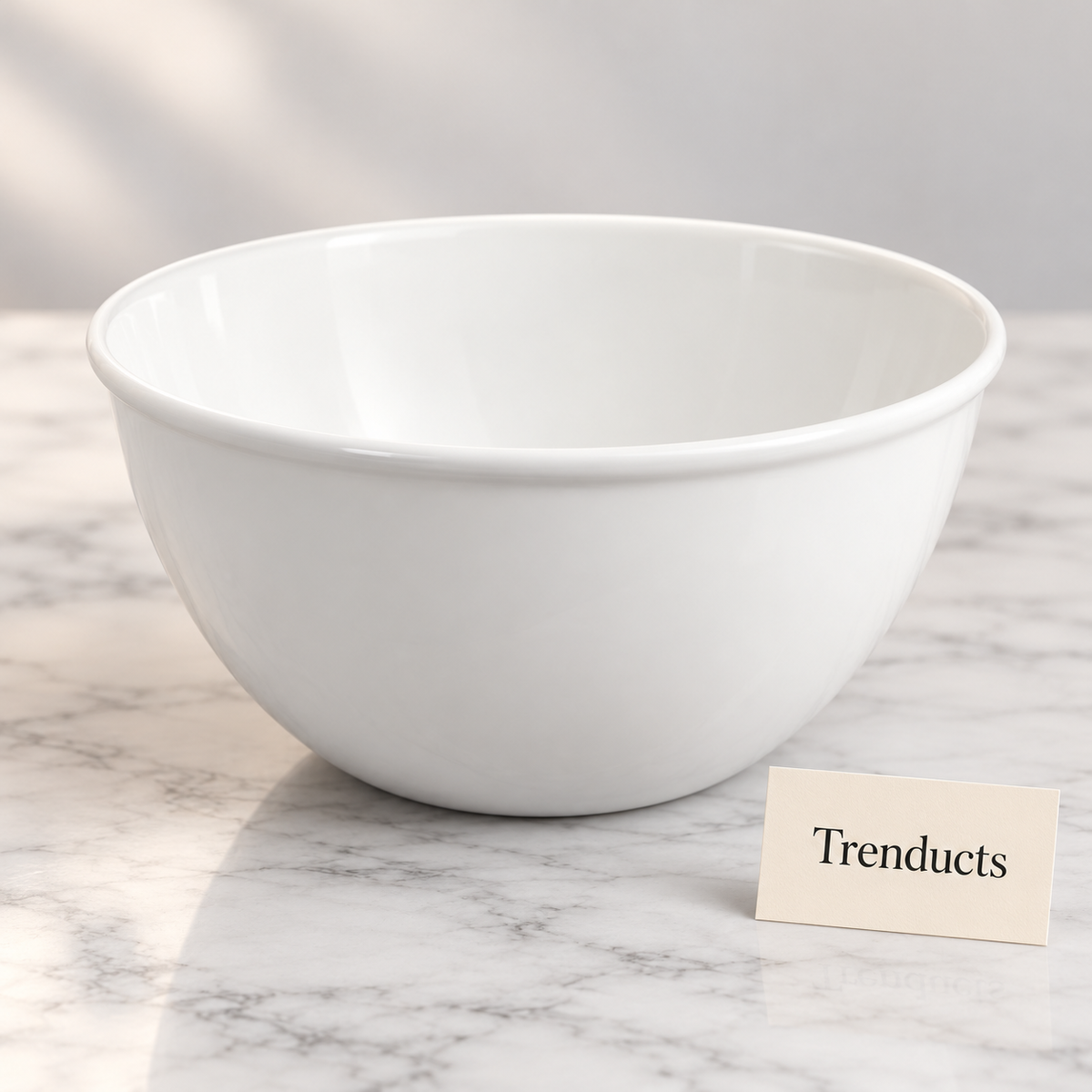Danny Home Ceramic Bowl - 18.3 cm White Salad Bowl