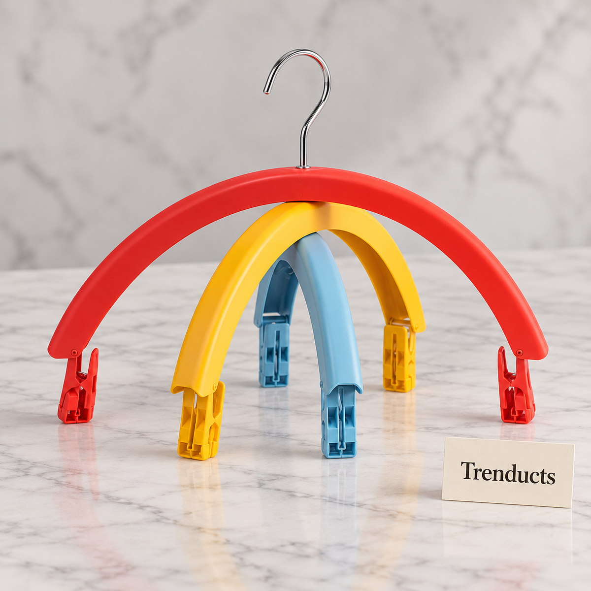 360 Degree Rotating Rainbow Hanger - 3 Arm Clip Hanger