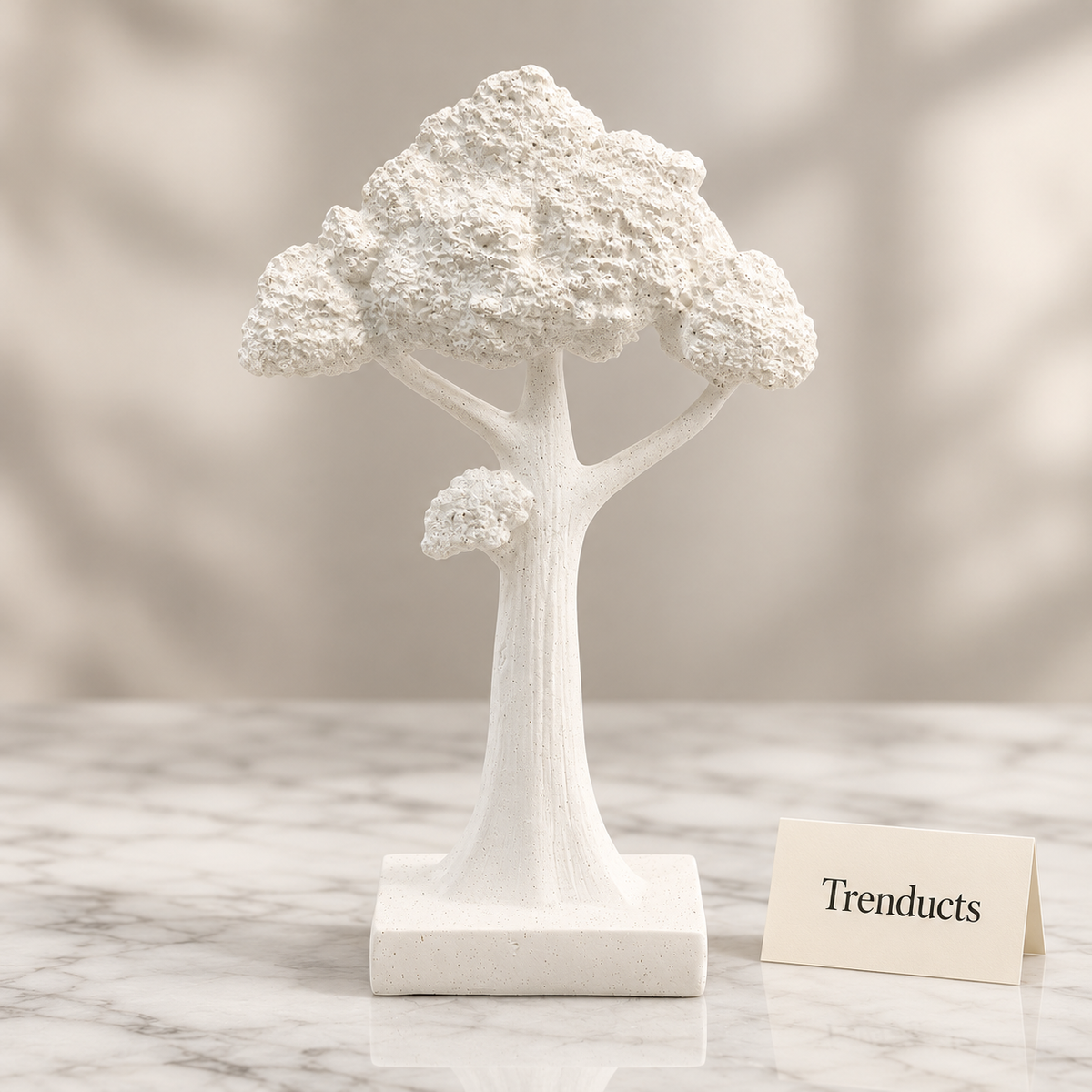 White Tree Sculpture - Sculptural Branch Table Accent