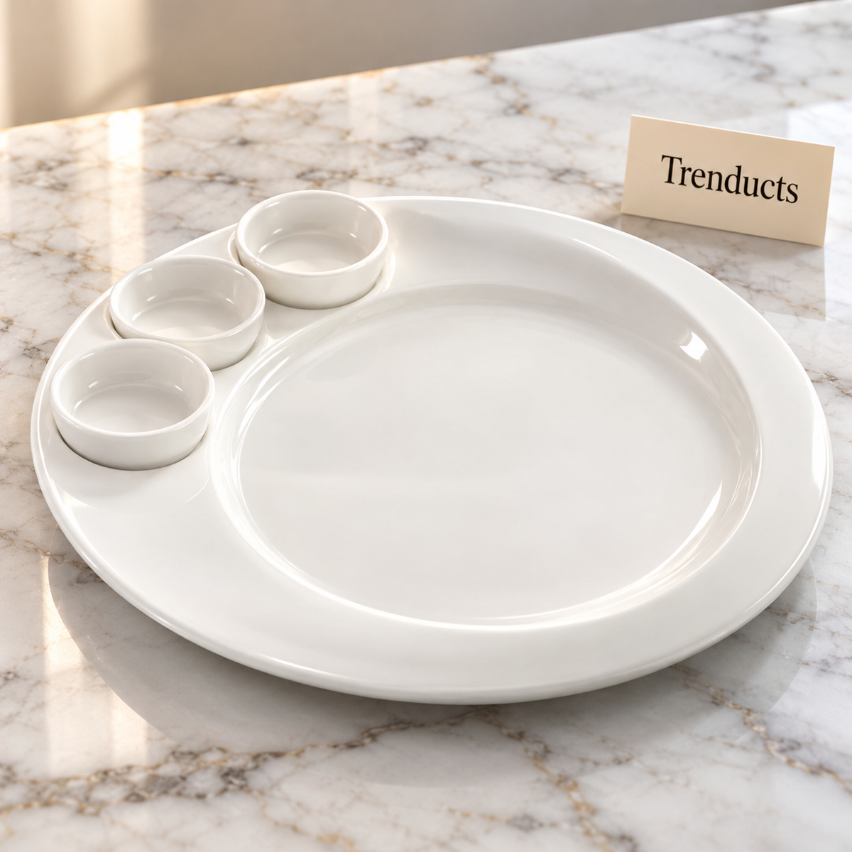 Symphony Galaxy Serving Dish 36 cm - White Dip Platter