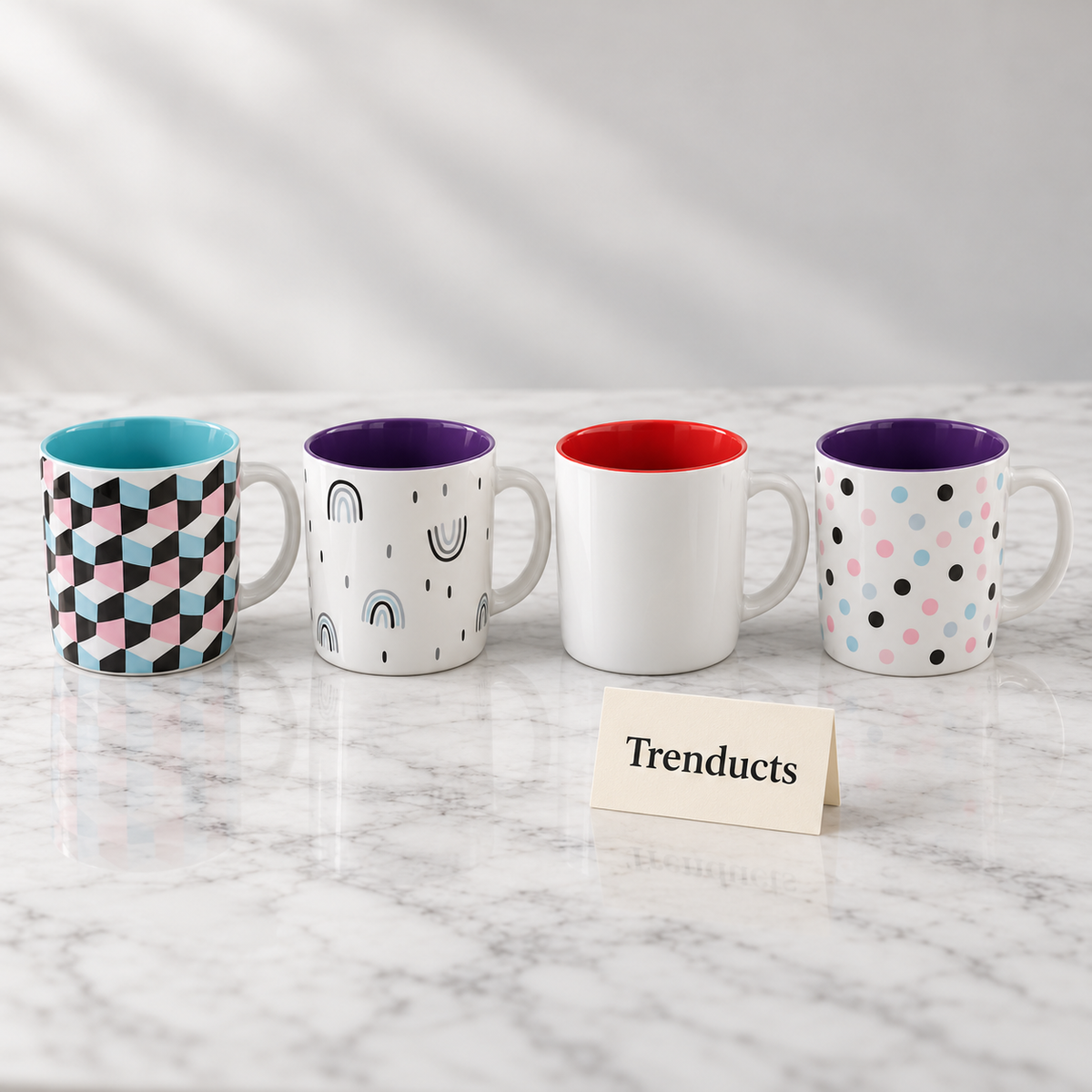 Two-Tone Mug 370 ml - Coloured Inside (Random Design)