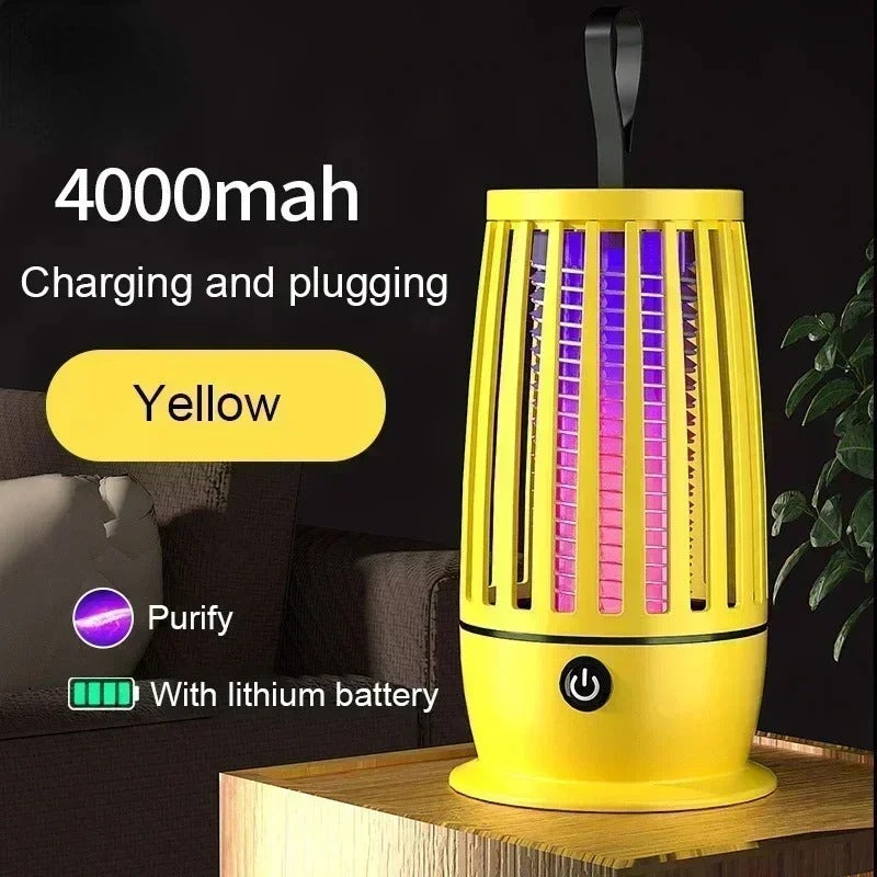 4000mAh Rechargeable Electric Mosquito Killer Lamp – Silent Zapper