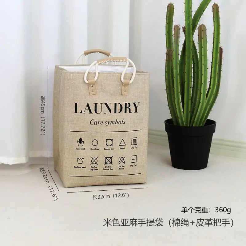 Premium Waterproof Fabric Laundry Basket hamper