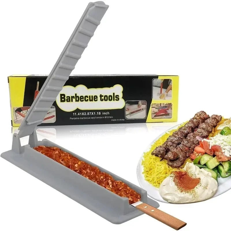 KebabPress Manual Seekh Kebab Maker & Meat Skewer Press