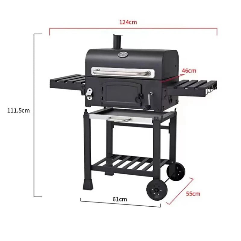 Ultimate Monster Charcoal BBQ Grill with Double Handles