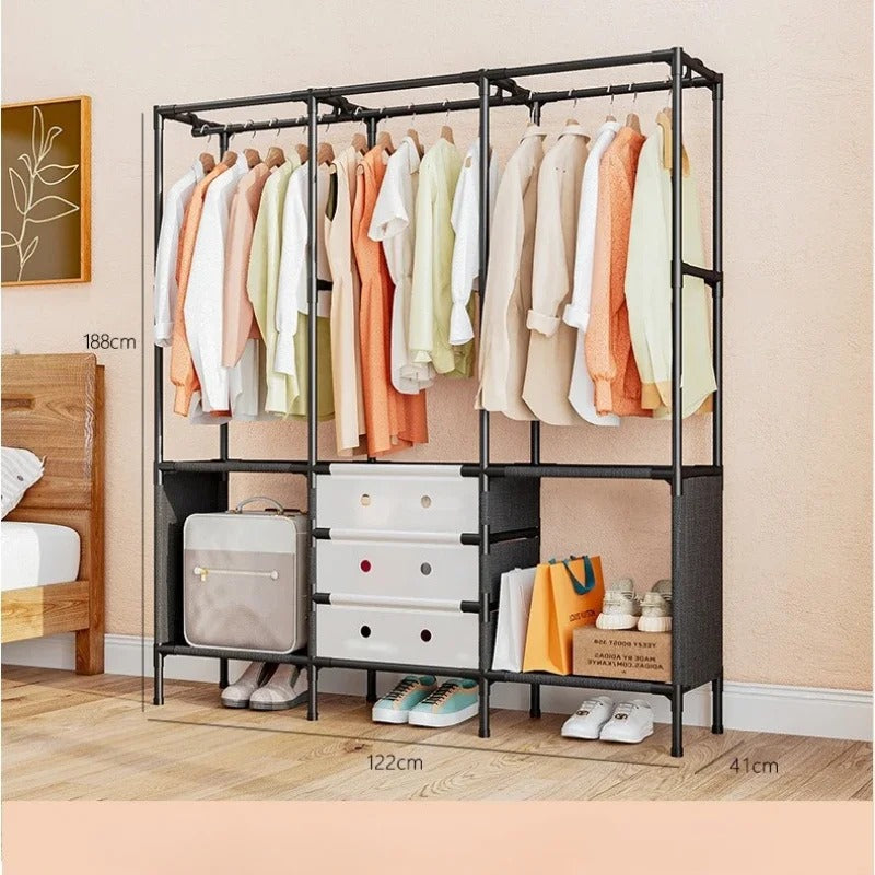 Multi-Functional Modular Wardrobe System – Heavy-Duty Space-Saving