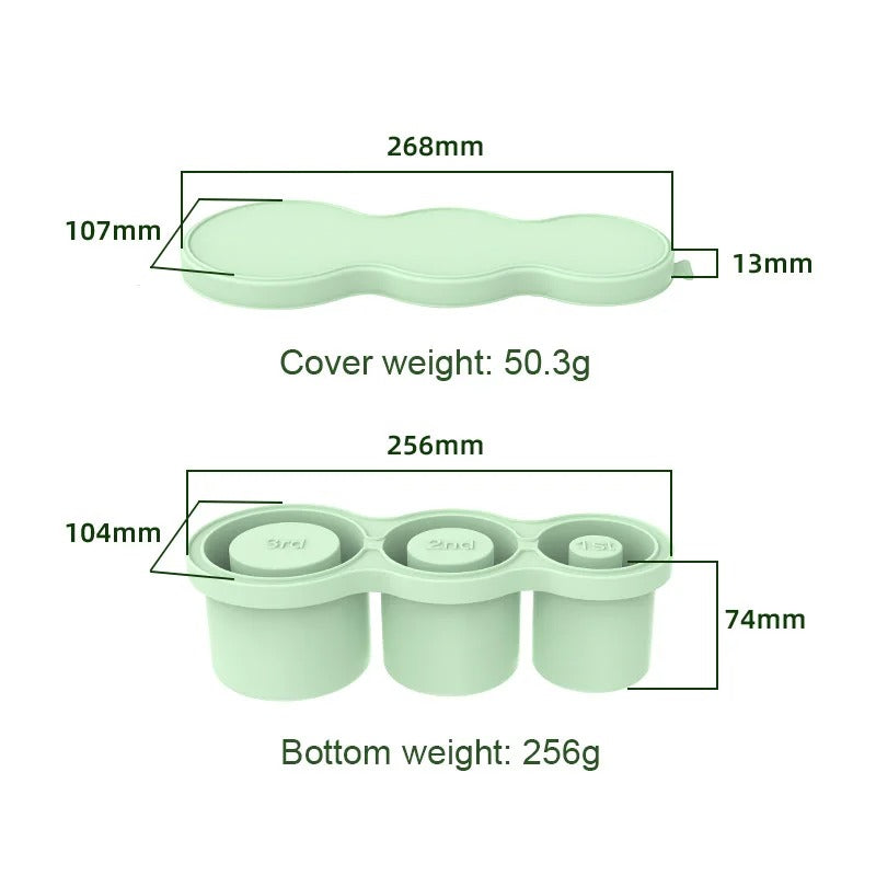 Cylinder Ice Cube Mold with Steel Tongs