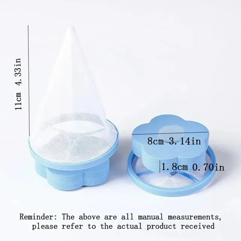 Floating Flower Washing Machine Mesh Filter & Lint Catcher