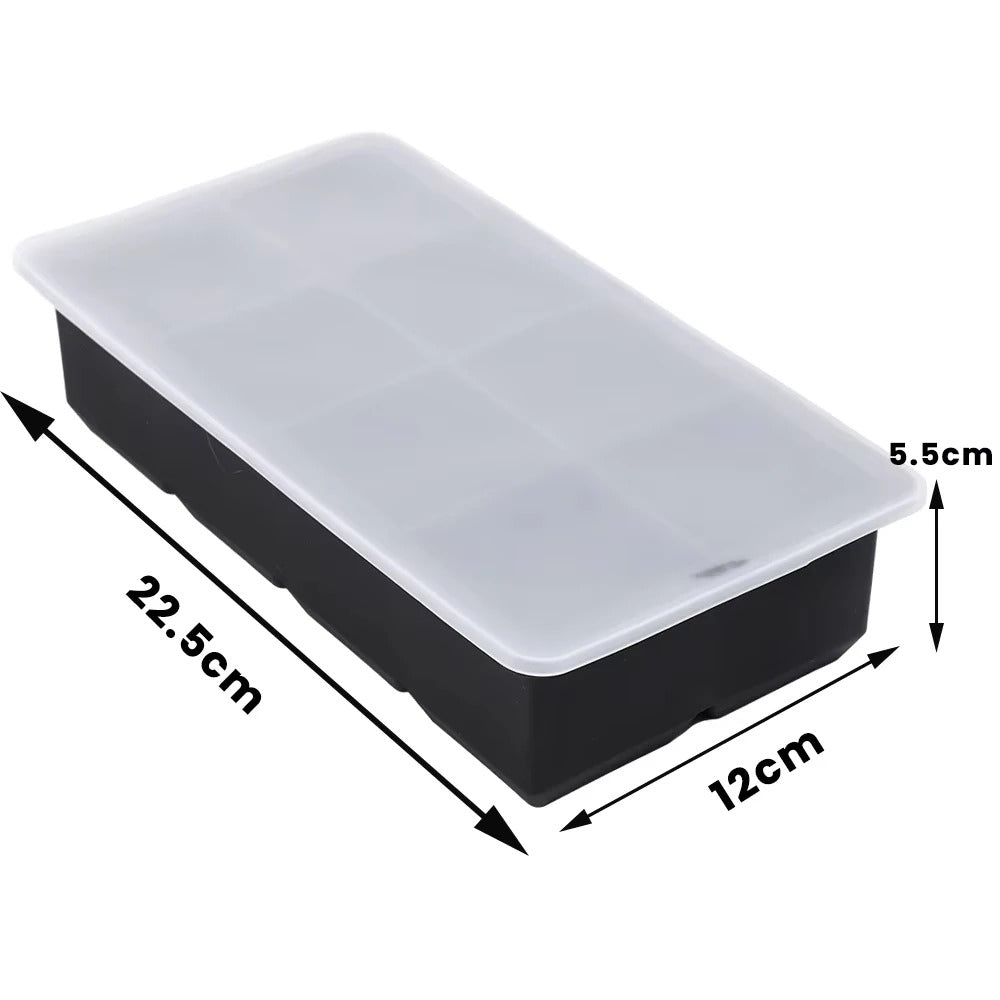 Premium Silicone Large Square Ice Cube Tray Mold