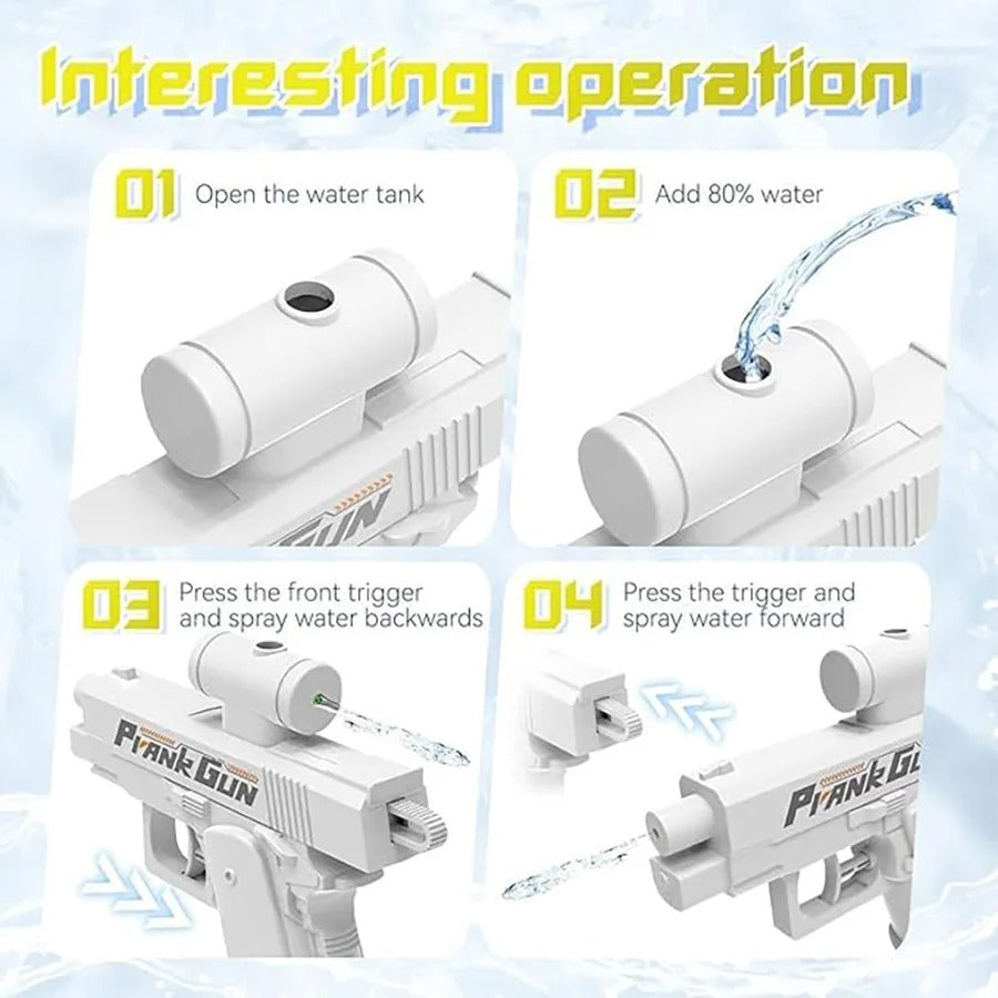Prank Water Gun – Compact Back-Shooting Squirt Toy