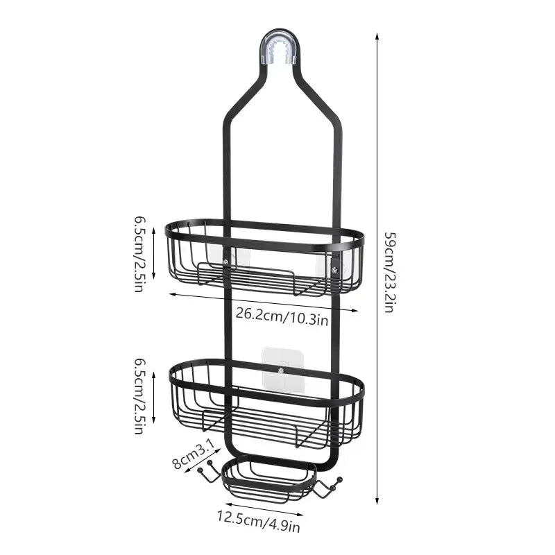 Hold Over-the-Shower Hanging Caddy