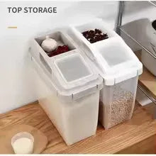 Moisture Proof Rice Storage Container with Wheels - Clarify.pk