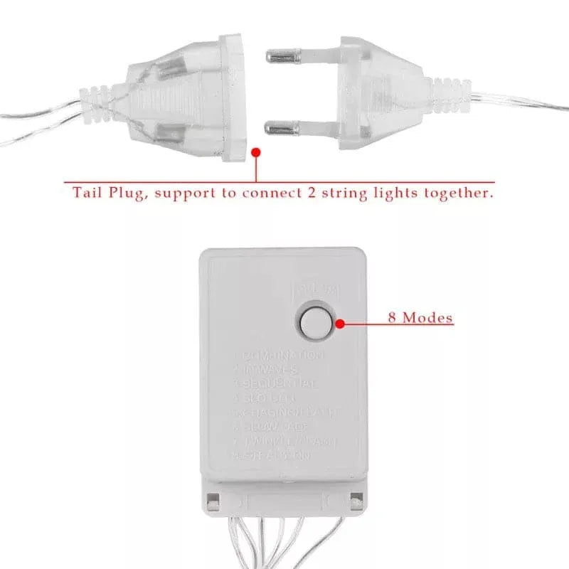 Moon Star Curtain Lights for Home Decor - Clarify.pk