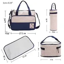 5 pieces Multifunctional Maternity Handbag Fabric Set - Clarify.pk