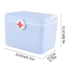 Portable Medicine Chest with Handle - Multi Color - Clarify.pk