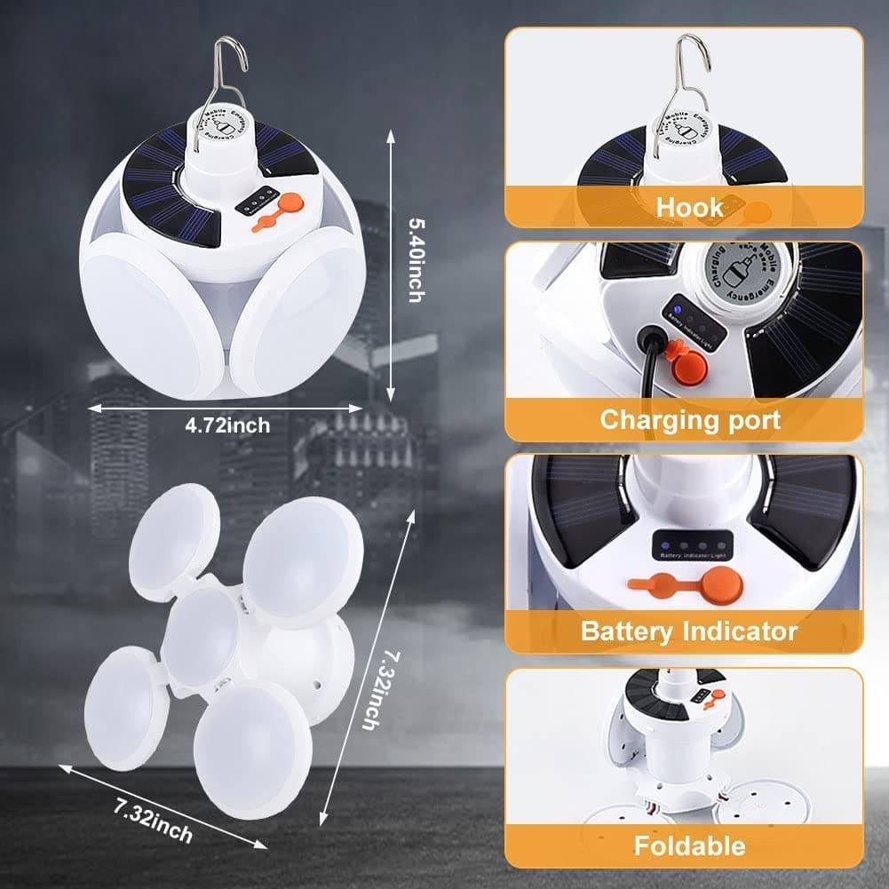 Portable Rechargeable LED Lantern with Universal Hook - Clarify.pk